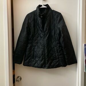 Women's Black Quilted Jacket Calvin Klein